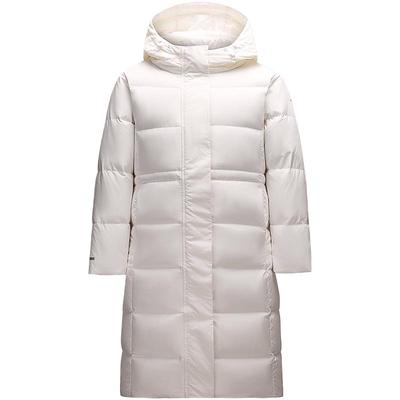 安踏女长款三防羽绒服