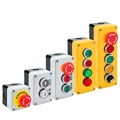 按钮开关控制盒12345孔启动停止