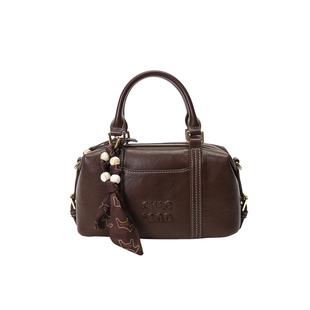 南风Chio2nd 巧克力棕波士顿手提包包女超火上班小拎包单肩斜挎包
