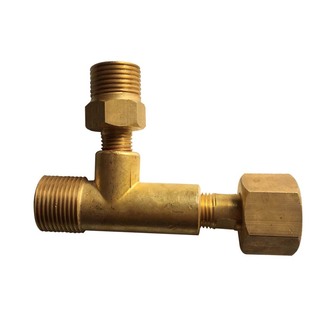 G5/8钢瓶三通接头一拖二转换四通氧气氮气氩气一拖三减压分流阀门