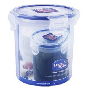 正品乐扣乐扣保鲜盒 HPL932D  圆形汤罐奶粉桶微波冰箱密封储物盒