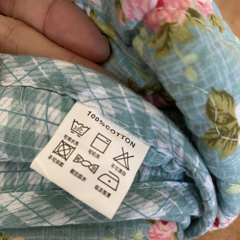 韩式田园纯棉绗缝被子全棉斜纹单人水洗空调被夹棉厚床单床盖床罩