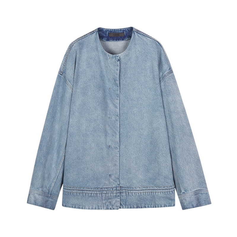 LESS冬季复古牛仔羽绒服女时尚做旧摩登外套女一衣两穿2O0C23140 LESS冬季复古牛仔羽绒服女时尚做旧摩登外套女一衣两穿2O0C23140