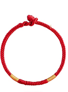 本命年红绳手链手编编织绳