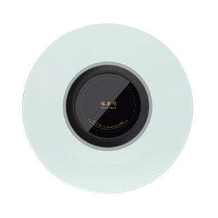 福康顺带电磁炉转盘一体钢化玻璃转盘电动餐桌火锅桌家用转盘自动