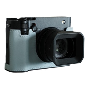 cam-in复古真皮swift皮富士gfx100rf相机皮套 牛皮底座半套保护套