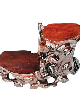 实木底座可挖槽奇石花瓶拉斯