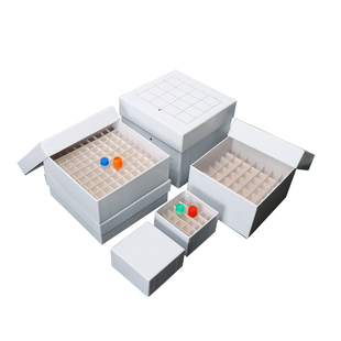 81格100格纸盒纸质冻存盒防水冷冻管盒冻存管盒细胞冻存盒样品管盒冷冻盒超低温冰箱冻存盒液氮罐冻存盒