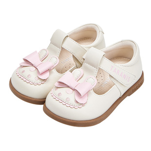 泰兰尼斯女童公主鞋春秋新款女宝宝防滑软底小皮鞋甜美时尚单鞋