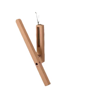 实木创意花器壁灯装饰灯免布线充电夜灯客厅卧室床头过道感应壁灯