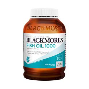BLACKMORES澳佳宝深海dha鱼油omega3软胶囊无腥味1000mg400粒