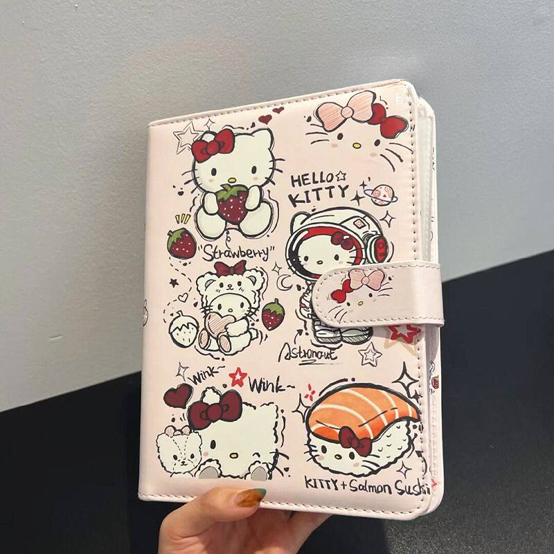 hellokitty拍立得相册高颜值小卡收纳册子四宫格A5活页pu皮质卡册