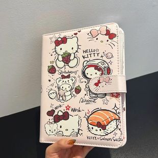 hellokitty拍立得相册高颜值小卡收纳册子四宫格A5活页pu皮质卡册