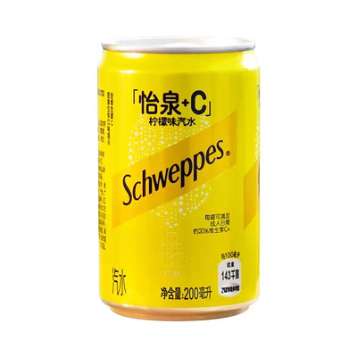可口可乐怡泉柠檬味汽水200ml