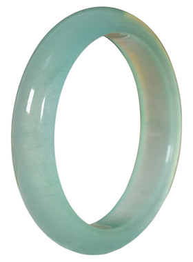 正品玉手镯翡翠色浅绿真玉石镯子少女学生清新国风玉镯湖水绿证书