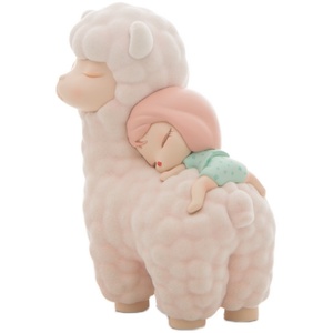 可米生活白夜童话牧羊植绒款摆件