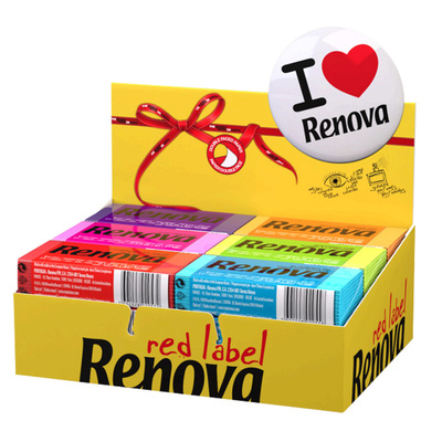 Renova3层6包彩色果味手帕纸