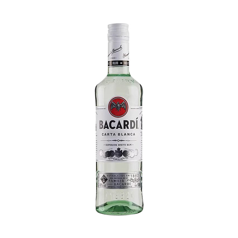 百加得白朗姆酒500ml莫吉托鸡尾酒洋酒BACARDI RUM烘培调配酒