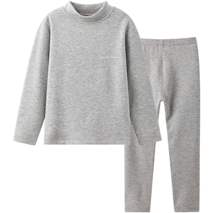 盛凯安琪儿童保暖家居服冬季女男童秋衣秋裤山羊绒桑蚕丝内衣套装