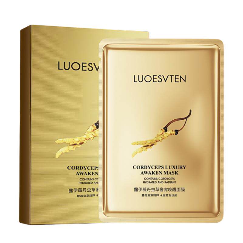露伊薇丹虫草奢宠唤醒贴片面膜收缩毛孔保湿去黄急救热销爆款