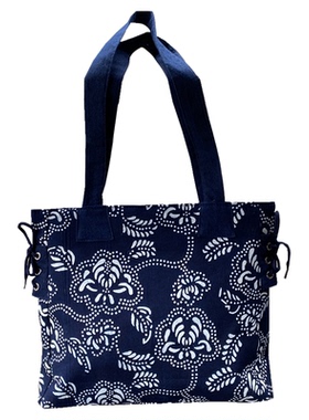 蜡染纯棉帆布包手提包单肩包布包