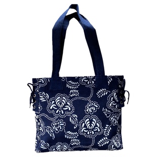 乌镇蜡染蓝印花布单肩背包手提包旅游纪念品纯棉民族风时尚布艺包