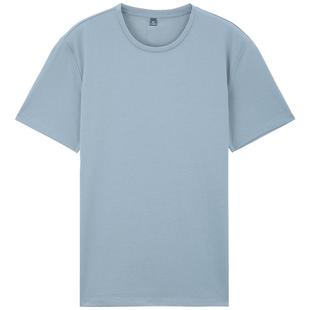 MB MindBridge百家好男士桑蚕丝纯色短袖多色简约T恤夏季薄款白T