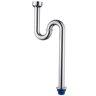 芬驰304不锈钢小便斗下水管S弯防臭全铜小便器排水管小便池落水管