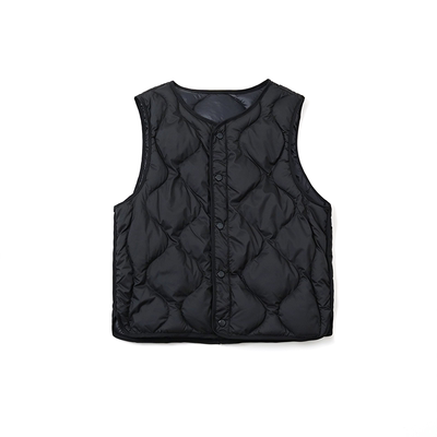 雅鹿儿童羽绒马甲90绒子白鸭绒