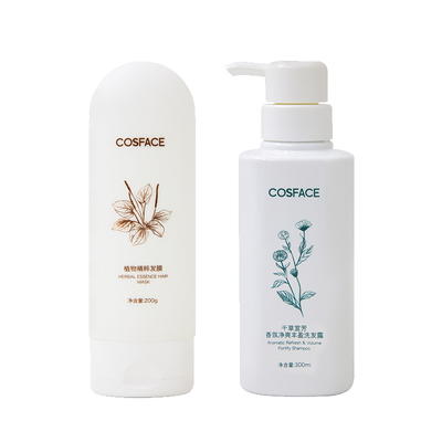 【洗护组合】COSFACE香氛净爽丰盈洗发露300ml+植物精粹发膜200g