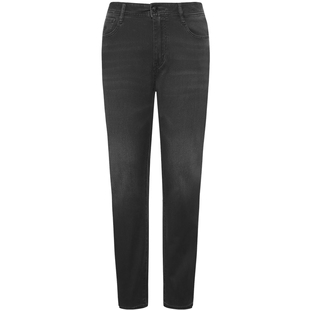 【四面弹】利郎官方 牛仔裤男士春季男装印花低腰水洗修身长裤子