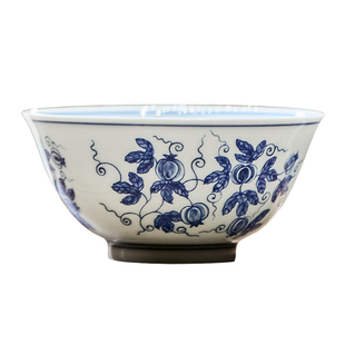 主人杯茶杯功夫个人品茗杯景德镇青花瓷釉下彩薄胎瓜瓞绵绵宫碗杯