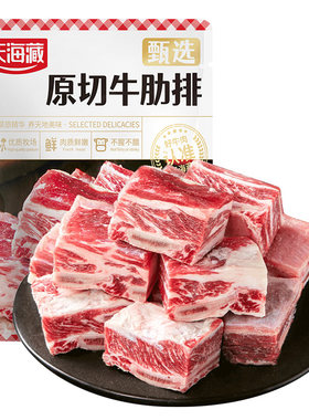 天海藏原切带骨牛肋排5斤装炖煮