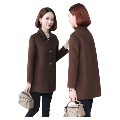 减龄小个子双面绒外套羊毛百搭