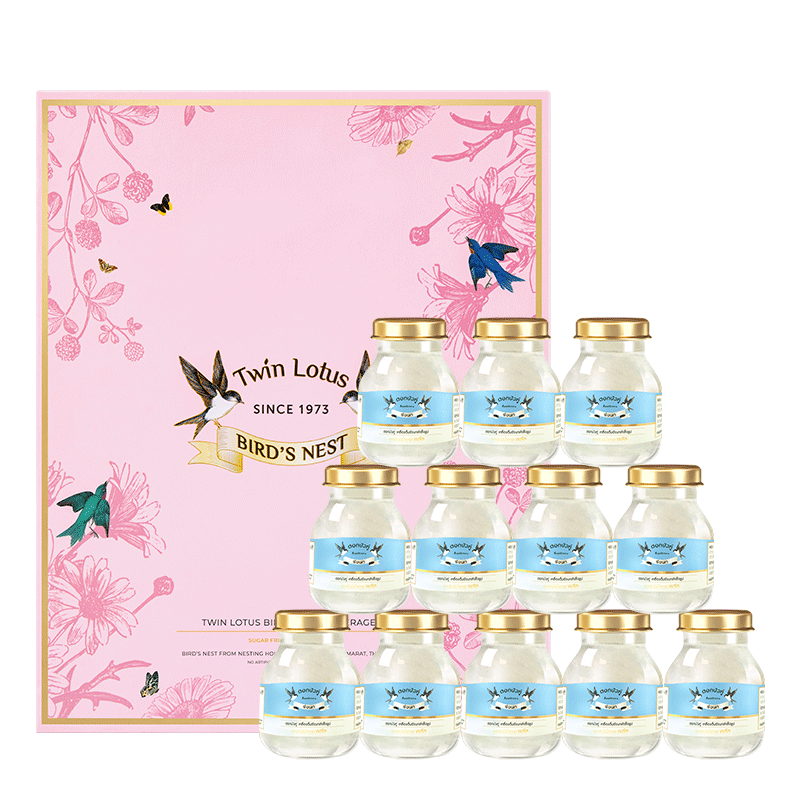 泰国双莲即食燕窝礼盒75ml*15瓶
