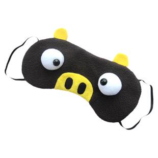 跑男眼罩同款可爱搞怪遮光卡通纯棉挂耳式送耳塞奔跑吧兄弟眼罩