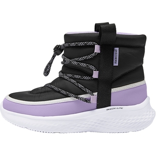 Skechers斯凯奇儿童秋冬大棉鞋女童加绒保暖运动鞋加厚高筒雪地靴