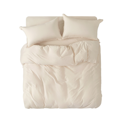 Interlagos70支全棉磨毛四件套秋冬纯色简约保暖套件床单床笠纯棉