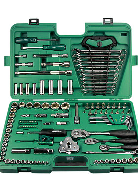 世达120件工具组套g套筒工具套装