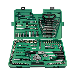 世达120件工具组套修车工具套装122/128棘轮扳手套筒组套09014A/G