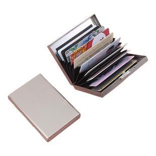 金属防盗刷卡包证件收纳包男款女款超薄不锈钢防消磁卡盒银行卡套