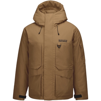 斯凯奇2025冬季男女款短款上衣户外运动防泼水抗菌保暖羽绒服外套