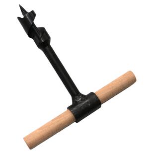 带木棍木工钻打孔钻扩孔钻木钻头支罗钻手动野外木板活树开孔利器