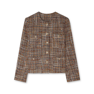 高端短外套枫竺气质粗花呢