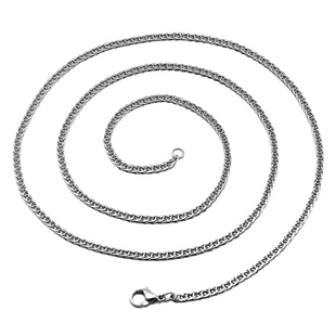 钛钢项链男女款 肖邦链 无吊坠裸链加长款单链子50 60 70 80 90CM