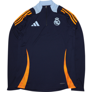 天天正品阿迪达斯24/25皇马半拉链训练服套头卫衣运动长袖JE4205