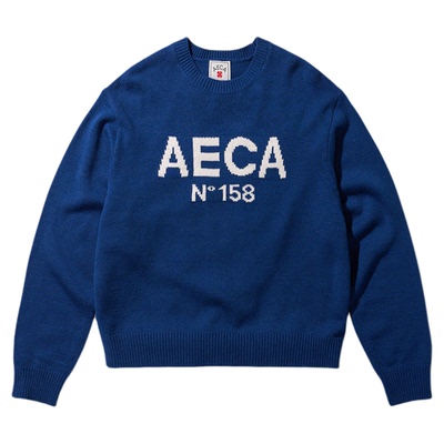 男女同款简约大Logo羊毛针织衫