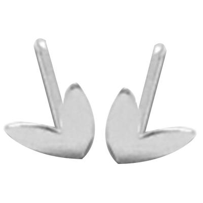 纯银耳钉s999女耳环耳棒耳饰耳针