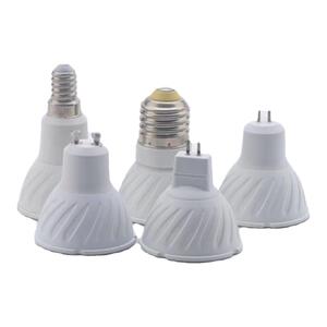 GU10 LED灯杯220V GU5.3 MR16插脚12V射灯E14E27螺口三色灯泡调光