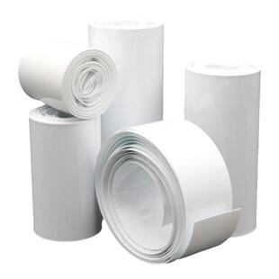 白色PVC热缩管电池套绝缘阻燃热缩膜7mm-250mm电池收缩套管包装膜